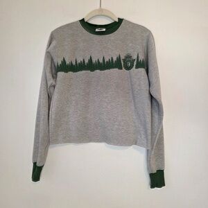 Women's Smokey the Bear Grey/Green Sweatshirt - XS